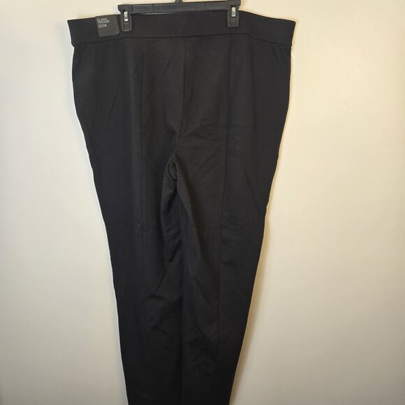 Lane Bryant Ponte Trouser Black Stretch Size 22/24 TALL Wide Leg 33" Inseam NWT - Picture 5 of 8